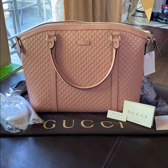Gucci Handbags - Gucci Large Leather Micro GG Guccissima Purse